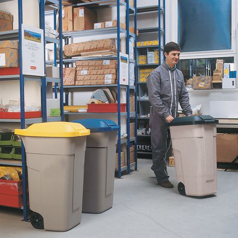 Víko k mobilní nádobě, červené