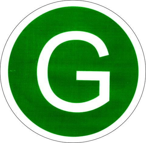 Samolepící štítek G