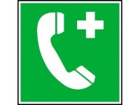 Tabulka - Telefon pro tísňová volání 20 x 20 cm