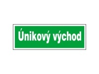 Tabulka - Únikový východ 30 x 10,5 cm