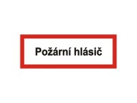 Tabulka - Požární hlásič 29,7 x 10,5 cm