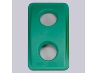 Víko s kulatými otvory zelené