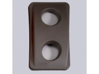 Víko s kulatými otvory černé