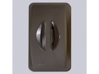 Víko s madlem bez otvoru hnědé