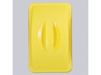 Víko s madlem bez otvoru žluté